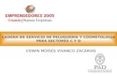 Cadena de peluquería y cosmetología edwin vivanco