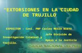 Extorsiones en Trujillo
