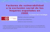 Factores de vulnerabiidad a la exclusión social de los hogares españoles en 2008