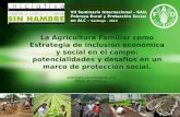 Adoniram Sanches. "La Agricultura Familiar como estrategia de inclusión económica y social en el campo:  potencialidades y desafíos en un marco de protección social".