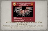 Astronomía andina y Polución lumínica - Patrimonio cultural y natural de la Nación