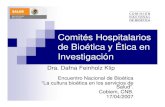 Comites hospitalarios de bioetica y etica en investigacion
