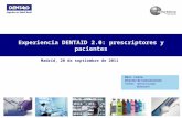Experiencia DENTAID 2.0. Redes sociales en la Industria Farmacéutica. Madrid 22 septiembre 2011