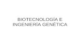BiotecnologíA E IngenieríA GenéTica