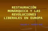Restauracion Y Revoluciones Liberales