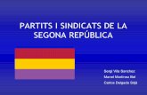 PDF  Partits i Sindicats de la Segona República, C. Delgado, M. Martínez i S. Vila