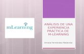 Análisis de una experiencia práctica de m learning