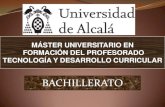 Tecnologia y desarrollo curricular - Bachillerato