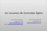 Un resumen sobre contratos ágiles. Por Jorge Abad y Leonardo Agudelo - Agile Contracts