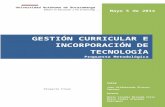 Gestión Curricular e Implementación de las Tecnologías