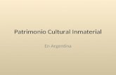 Patrimonio cultural inmaterial en argentina