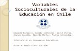 Variables socioculturales de la educación en chile