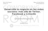 Desarrolla tu negocio en redes sociales: más allá de Twitter, Facebook y Linkedin" - Redes Sociales Verticales y Comunicación 2.0