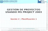 GP usando MS Project 2003: Planificación 1