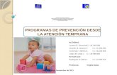 Programas de prevención desde la atención temprana