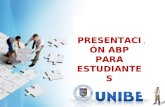 Presentacion abp para estudiantes unibe