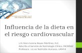 Influencia de la dieta en el riesgo cardiovascular