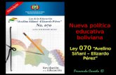 Ley 070 Avelino Siñani y Elizardo Perez