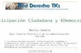 eParticipación Ciudadana y eDemocracia