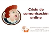 Crisis de Comunicación Online