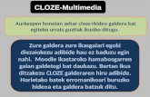 Cloze bideogalderaosoa