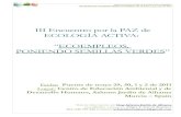 PROYECTO III ENCUENTRO PORLA PAZ DE ECOLOGIA ACTIVA "ECOEMPLEOS, PONEMOS SEMILLAS VERDES"