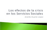 Los efectos de la crisis en los servicios sociales