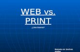 Web vs. Print