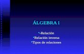 Algebra 1 - Relaciones