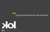 ¿Qué es experiencia de usuario? - KOL.mx
