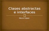 Clases abstractas e interfaces