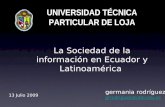 Sociedad De La InformacióN Ecuador Y Latinoamerica