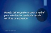 Diapositiva Proyecto HCD "Lenguaje corporal y verbal" TEOI