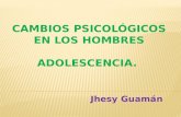 Cambios psicológicos en la adolescencia por Jhesy Guaman