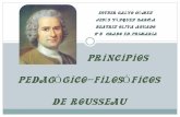 Principios Pedagógico- Filosóficos de Rousseau