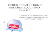Redes sociales como recurso educativo Nee