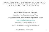 Evaluacion Sistema Logistico Y Subcontratacion