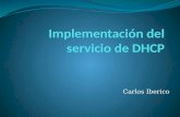 Implementación del servicio de dhcp iberico