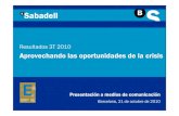 Banco Sabadell - Presentación Resultados 3r Trimestre 2010