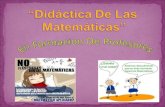 Didactica de matematicas en formacion de profesores