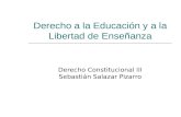 Derecho Constitucional I Chile: Derecho a la educación y libertad de enseñanza.