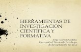 Seminario Herramientas de investigacion cientifica y formativa - jorge alarcon cadena