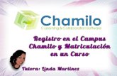 Registro en el Campus Chamilo y Matriculación en un Curso