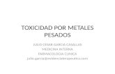 Toxicidad por metales pesados