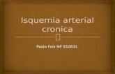 Isquemia arterial cronica