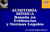 Auditoría Médica Basada en Evidencias y Normas Legales