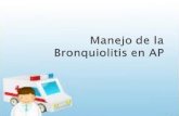 Manejo de la bronquiolitis en AP