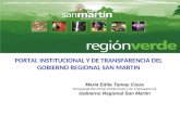 Portal Institucional y Portal de Transparencia GRSM