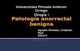 Patología anorrectal benigna