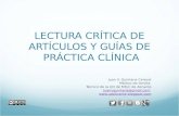 Lectura crítica de artículos y guías de práctica clínica